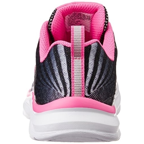 Skechers Kids Pepsters-Rally Up Lace Up Sneaker (Little Kid/Big Kid) BLACK/WHITE/PINK - BLACK/WHITE/PINK, 11 M US Little Kid