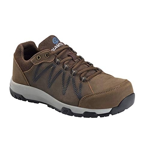 FSI FOOTWEAR SPECIALTIES INTERNATIONAL NAUTILUS Nautilus 2491 Men's Volt Leather Slip Resistant ESD Work Shoe - Carbon Safety Toe BROWN - BR