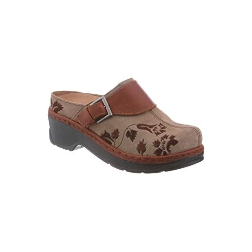 KLOGS Women's Austin Taupe Suede Tapestry Mule - 3033-TST TAUPE SUEDE TAPESTRY - TAUPE SUEDE TAPESTRY, 9-W