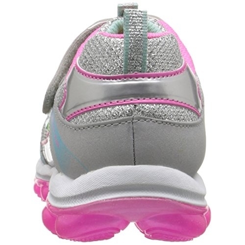 Skechers Kids Skech Air Bungee Strap Sneaker (Little Kid/Big Kid/Toddler) Pink/grey - Pink/grey, 11 M US Little Kid