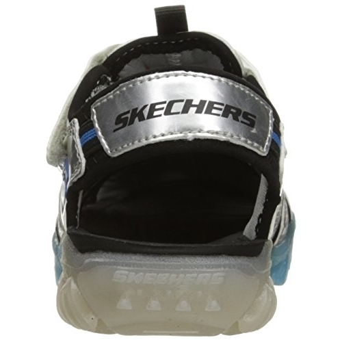 Skechers Kids Magic Lites Light-Up Sandal (Little Kid/Toddler) Silver/Blue - Silver/Blue, 13 M US Little Kid