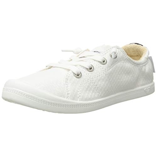 Roxy Women's Bayshore Slip On Shoe Sneaker WHITE - WHITE, 9