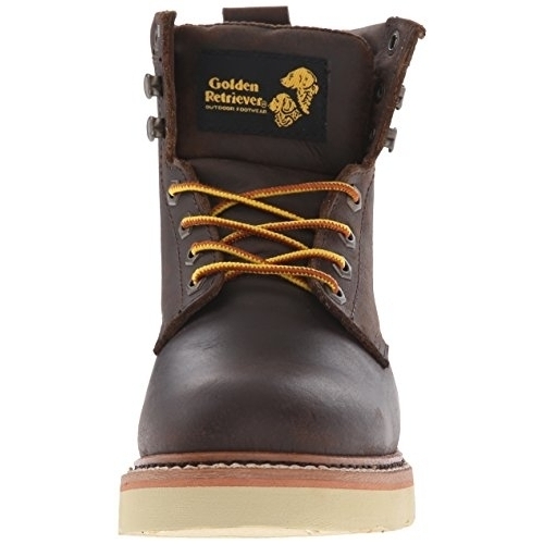 Golden Retriever Men's 2952 Safety Toe Wedge Boot BROWN - Butternut, 13-2E
