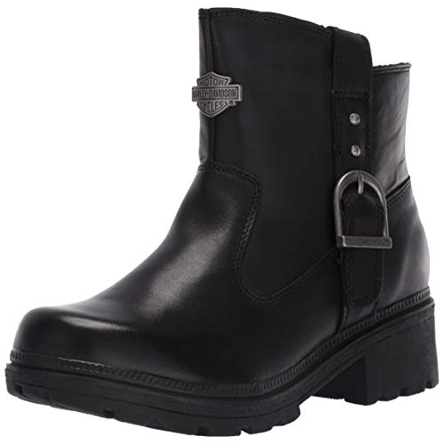 Harley-Davidson Women's Madera 5-Inch Black Casual Ankle Boots D84406 BLACK - BLACK, 9