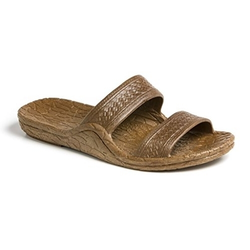 Pali Hawaii Unisex Adult Classic Jandals Sandals DARK BROWN - Dark Brown, 12