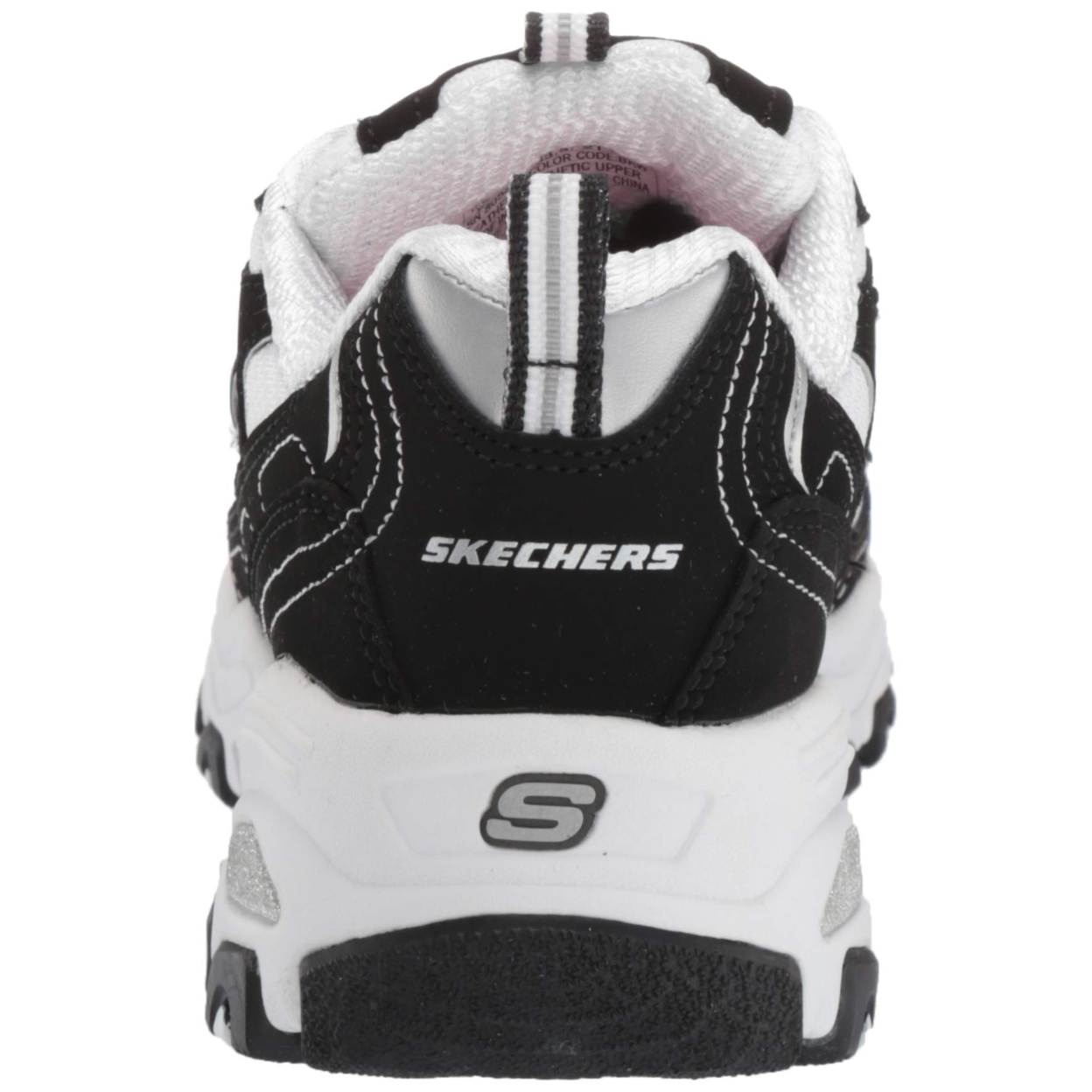 Skechers Kids' D'Lites-Biggest Fan Sneaker BKW - BKW, 12.5