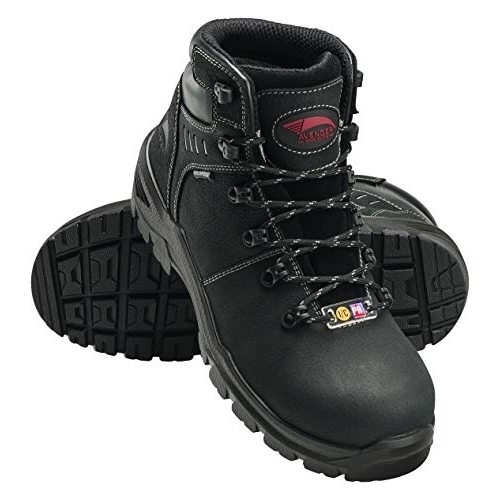 FSI FOOTWEAR SPECIALTIES INTERNATIONAL NAUTILUS Avenger Men's 6-inch Foundation Carbon Toe PR Waterproof Work Boots Black - A7400 BLACK - BL