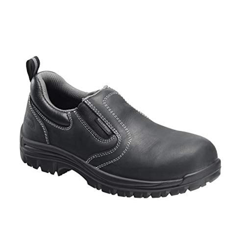 FSI FOOTWEAR SPECIALTIES INTERNATIONAL NAUTILUS Avenger Women's Foreman Slip-On Composite Toe PR Work Shoes Black - A7169 - BLACK, 7.5-W