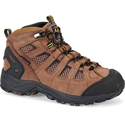 CAROLINA Men's 5 Quad Carbon Composite Toe Waterproof Hiker Work Boot Dark Brown - CA4525 BROWN - BROWN, 9.5-D