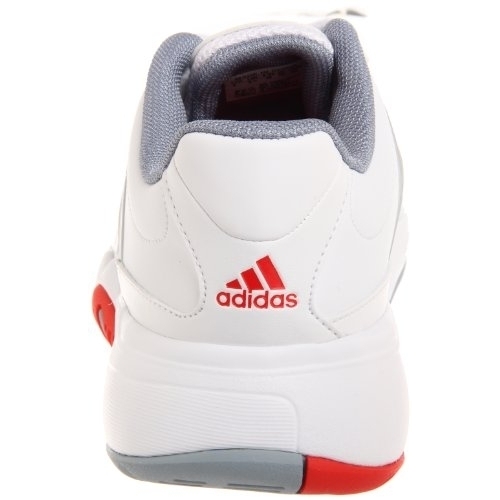 Adidas Women's Barricade Team 2 Tennis Shoe WHITE/SILVER/RED - WHITE/SILVER/RED, 9 C US