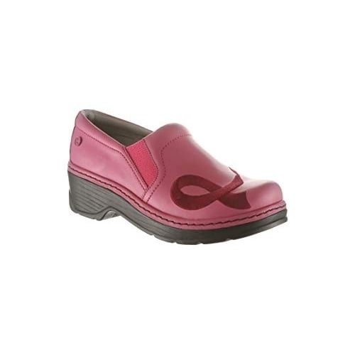 KLOGS Women's Naples Pink/Pink Ribbon Leather Clog - 00130010529 PINK / PINK RIBBON - PINK / PINK RIBBON, 11-M