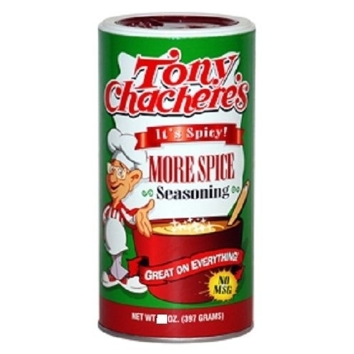 Tony Chachere's More Spice Seasoning It's Spicy Chacheres