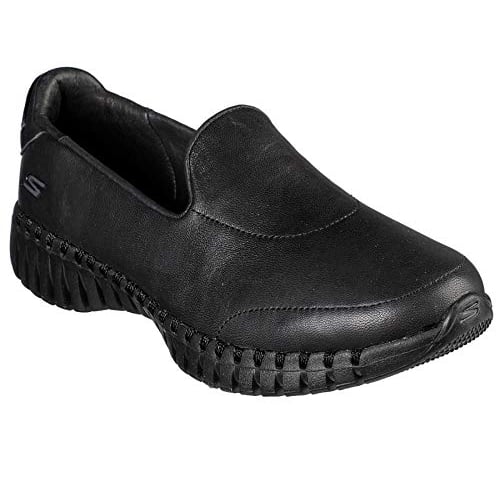 Skechers Women's GO Walk Smart - Fancy Pants Slip On Sneaker BLACK - BLACK, 7