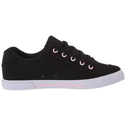 DC Women's Chelsea Skate Shoe - BLACK/PINK, 5