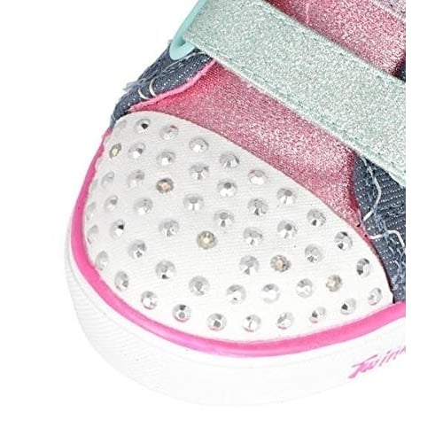 Skechers Kids' Sparkle Lite-Stars The Limit Sneaker Denim/Multi - Denim/Multi, 3 Little Kid