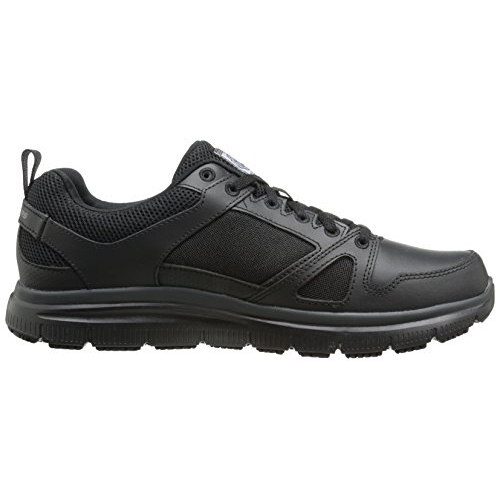 Skechers Men's Flex Advantage SR Work Shoes BLACK - BLACK, 11.5