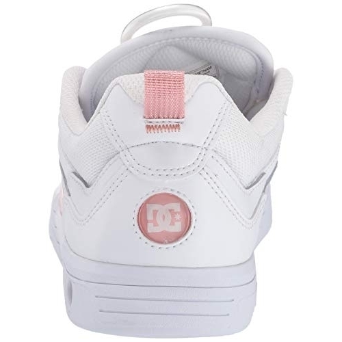 DC Women's Legacy 98 Slim Skate Shoe PINK/WHITE - PINK/WHITE, 7