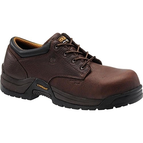 CAROLINA Men's Braze ESD Composite Toe Non-Metallic Work Shoes Brown - CA1520 DARK BROWN - Amber, 9.5