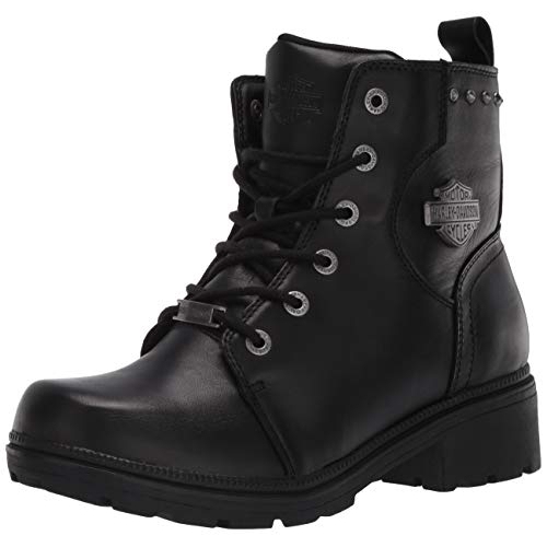 HARLEY-DAVIDSON FOOTWEAR Women's Cynwood Western Boot BLACK - BLACK, 8