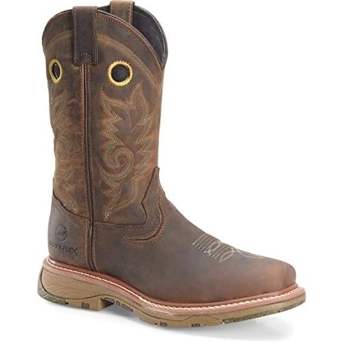 Pre-owned Double-h Boots - Mens - 13â? Workflex Max Wide Square Comp Toe Work Unisex In Light Brown