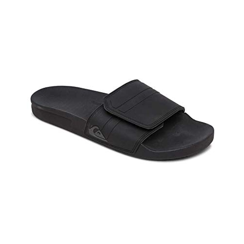 Quiksilver Men's Rivi Slide Adjustable Sandal Black/Grey/Black - AQYL101038-XKSK Black/Grey/Black - Black/Grey/Black, 6