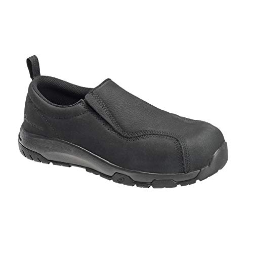 FSI FOOTWEAR SPECIALTIES INTERNATIONAL NAUTILUS Nautilus Mens Black Leather Comp Toe 1656 ESD Work Shoes BLACK - BLACK, 6.5-W