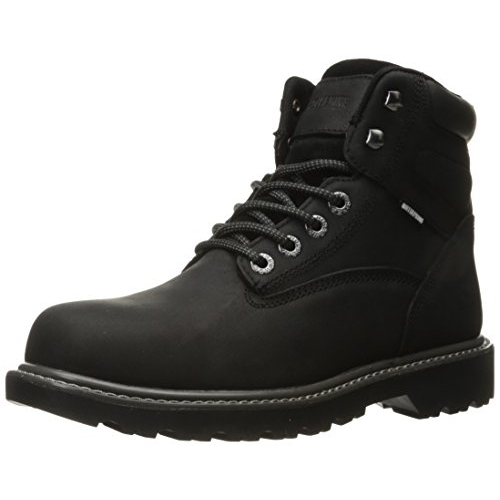 WOLVERINE Men's Floorhand 6 Waterproof Steel Toe Work Boot Black - W10694 BLACK - BLACK, 8.5