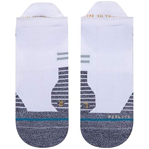 Stance Men's Run Light Tab Running Ankle Socks White - A218A20RLT-WHT - WHITE, M