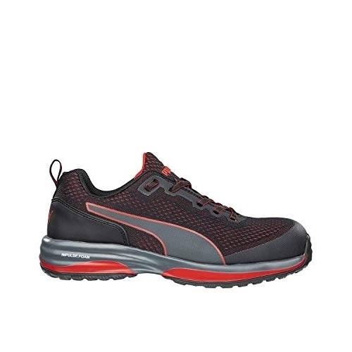 PUMA Safety Men's Speed Low Composite Toe Work Shoe Black/Red - 644495 ONE SIZE BLACK/RED - BLACK/RED, 12