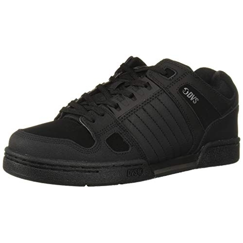 DVS Men's Celsius Skate Shoe 8 M UK BLACK BLACK LEATHER - BLACK BLACK LEATHER, 12