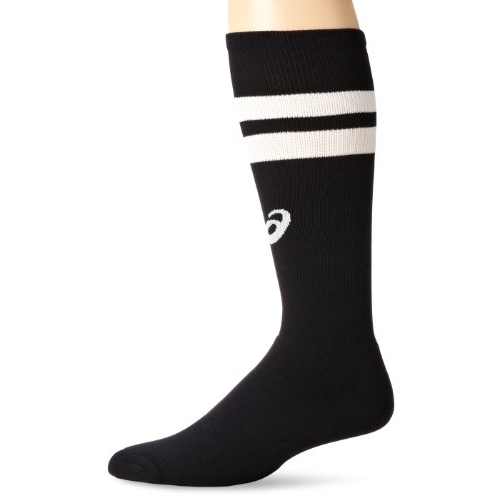 ASICS Old School Striped Knee High Socks BLACK/WHITE - BLACK/WHITE, Large