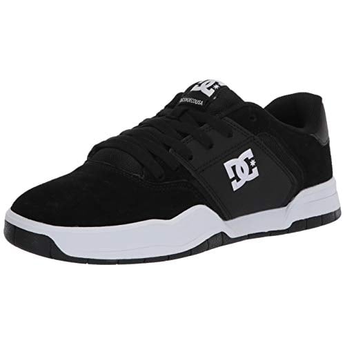 DC Men's Central Skate Shoes Medium BLACK/WHITE - BLACK/WHITE, 10