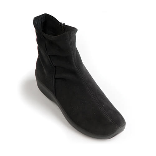 Arcopedico Women's L19 Ankle Boot Black Synthetic Suede - 4281-11 Blk Suede - Blk Suede, 7-7.5