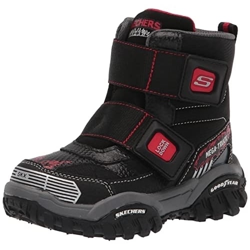 Skechers Unisex-Child Turbo Speed Sneaker - BLACK/CHARCOAL, 12.5 Little Kid