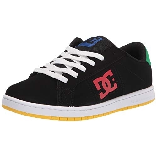 DC Unisex-Child Striker Skate Shoe - BLACK/MULTI, 3-M