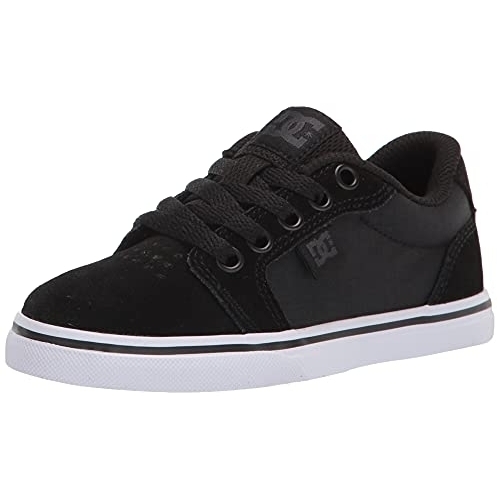 DC Unisex-Child Anvil Youth Skate Shoe Charcoal Grey - Charcoal Grey, 11 Big Kid