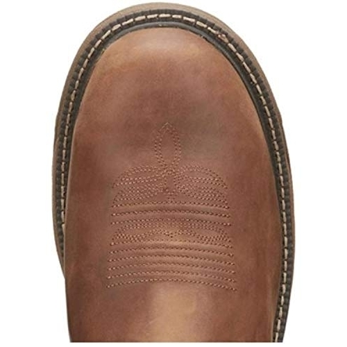 Justin Men's Rush Western Work Boot Composite Toe ONE SIZE BROWN - BROWN, 11