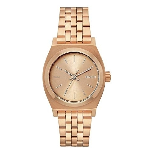 Nixon Womens Medium Time Teller Japanese Quartz Stainless Steel Watches All Rose Gold A1130 ONE SIZE ALL ROSE GOLD