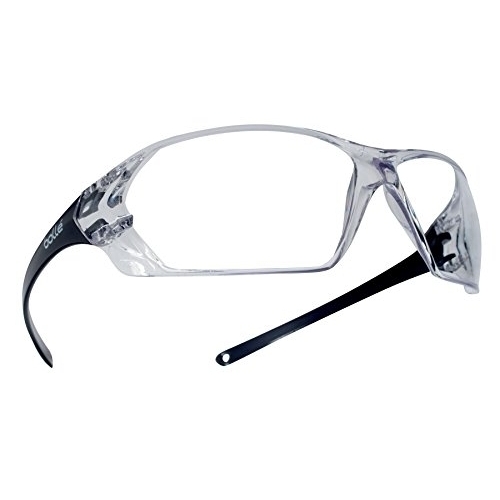 BollÃ© Safety 253-PR-40057 Prism Safety Eyewear With Shiny Black Rimless Frame And Clear Anti-Scratch/Anti-Fog Lens Universal BLACK