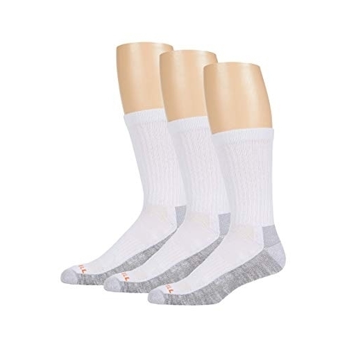 Merrell Everyday Work Crew Socks 3-Pair WHITE - WHITE, L