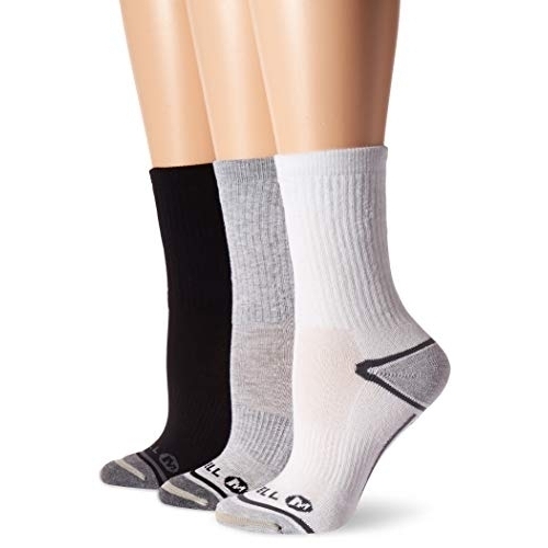 Merrell Men's 3 Pack Performance Hiker Socks (Low/Quarter/Crew Socks) GRAYH - GRAYH, Shoe Size: 12-15