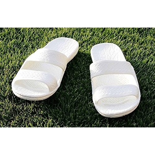 Colored Jandal In White By Pali Hawaii WHITE - WHITE, 9