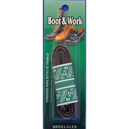 Round Style Boot And Work Laces (1 Pair) (36 Inch, Brown) ONE SIZE BROWN