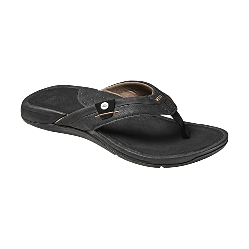Reef Men's Pacific Sandal BLACK/BROWN - BLACK/BROWN, 10