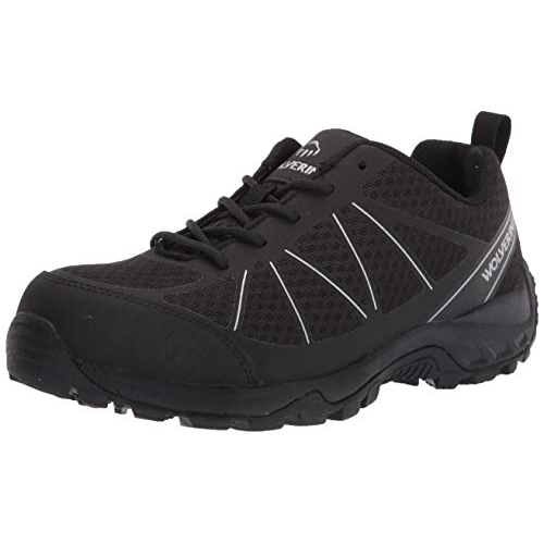 WOLVERINE Men's Amherst II CarbonMAXÂ® Composite Toe Work Shoe Black - W201147 BLACK - BLACK, 7 X-Wide