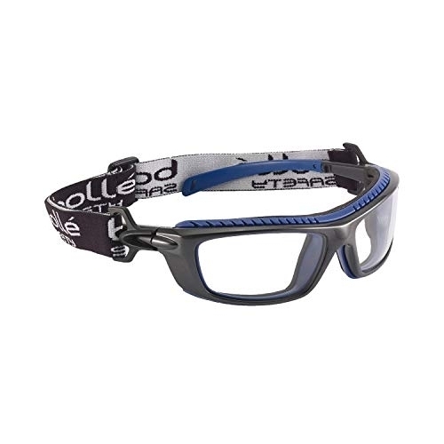 BollÃ© Safety Baxter Rx Safety Glasses Clear Demo Lens Blue/Gray - BAXN ONE SIZE BLACK