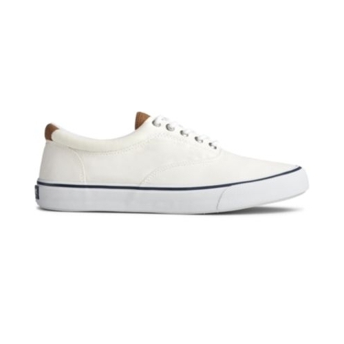 Sperry Men's Striper II CVO Sneaker Salt Washed White - STS22043 8 SW WHITE - SW WHITE, 12