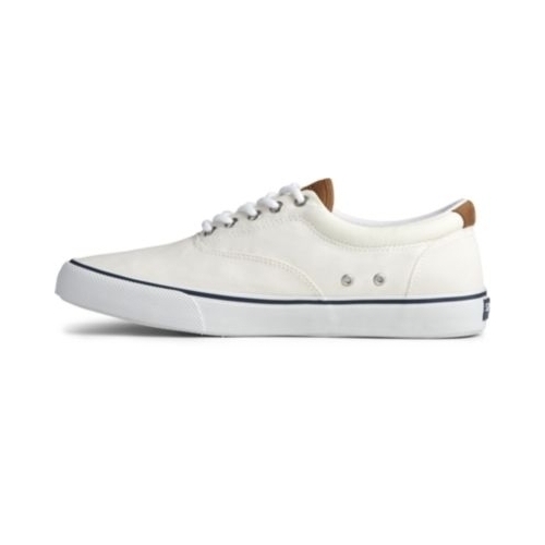 Sperry Men's Striper II CVO Sneaker Salt Washed White - STS22043 8 SW WHITE - SW WHITE, 10
