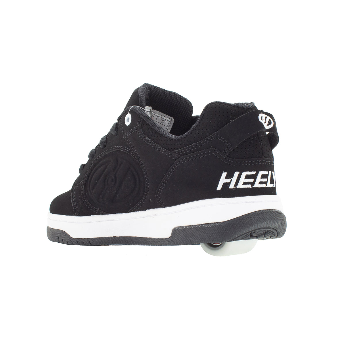HEELYS Men's Voyager Wheeled Shoe Black/White - HE100713M BLACK/WHITE - BLACK/WHITE, 12