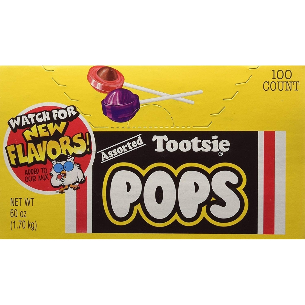 Tootsie Pops Assorted - 100 Count